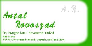 antal novoszad business card